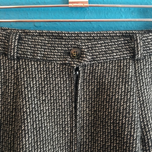 Vintage 70s 80s Sears wool blend black white skirt - Picture 5 of 6